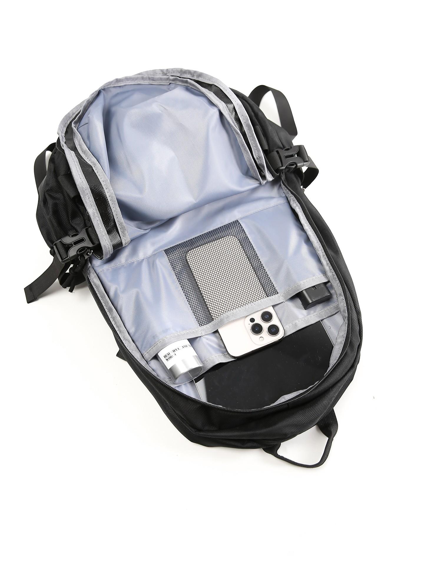 A must-have backpack for street fashion! Durable Backpack, Made of waterproof nylon, featuring a multi-pocket design and straps to secure a skateboard | Stylish Daypack, Perfect for school, commuting, skateboarding and outdoor sports!