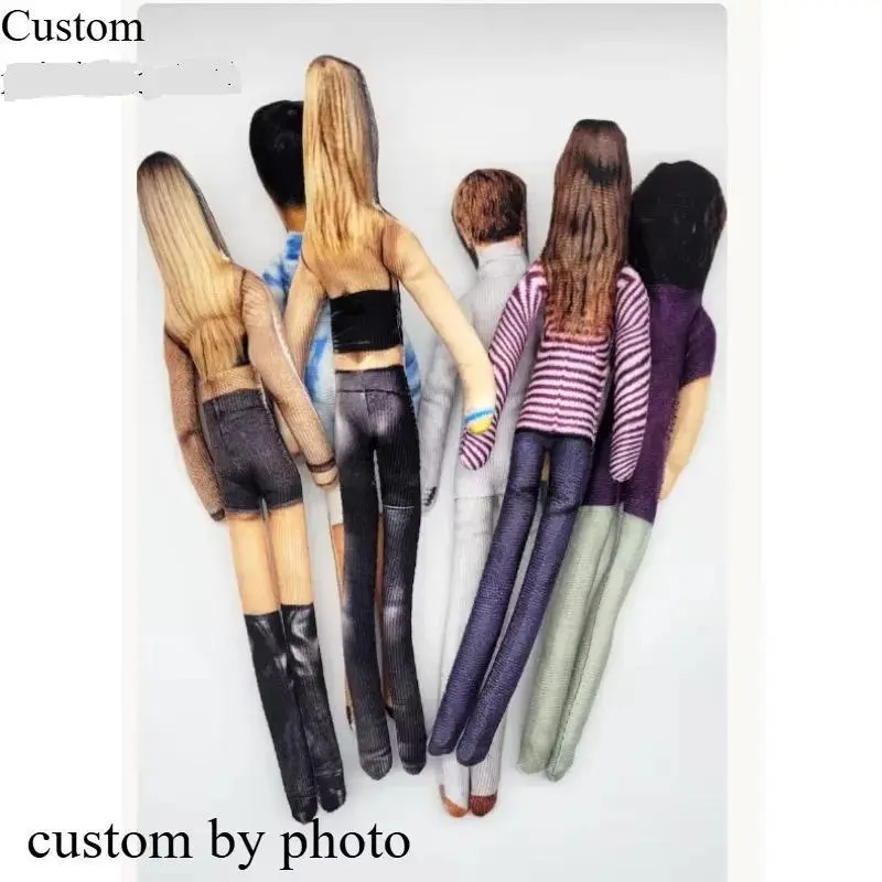 Custom Made Poseable Doll from Your Image, Soft with Bendable Wire Frame, Lightweight Stuffed Figure Ugly personality doll