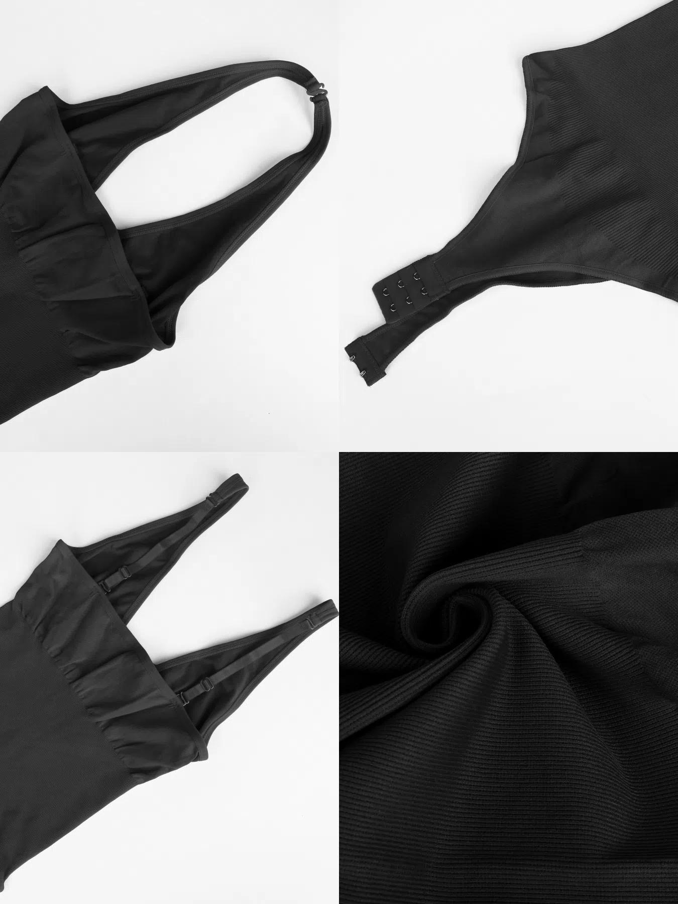 Women's Adjustable Convertible Strap Bodysuit, Tummy Control High Compression Shapewear, All-Seasons Slimming Suit, Kardashian Style, Basic, Crop, Fit, Underwear