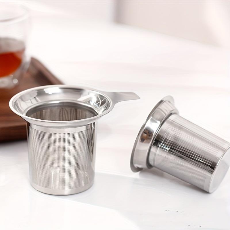 1pc Creative stainless steel tea strainer Bring a tea cup with a mesh separating tea maker Tea filter