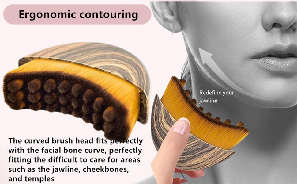Y-Shape Detoxifying Massager - Face Lifting, Facial Contouring Roller, Anti-Oxidant Infused, All Skin Types, Contour Brush, 400ml Beauty Tool, Face Contour
