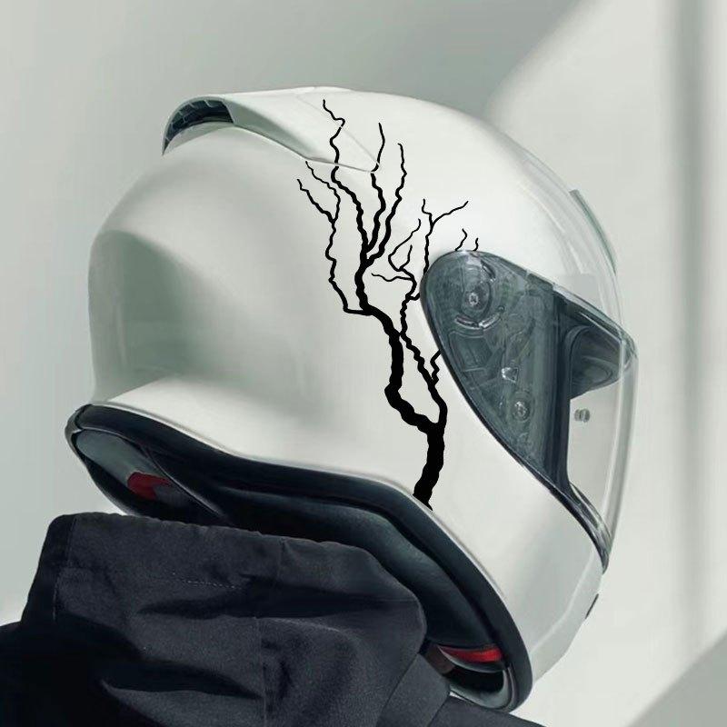 Creative Lightning Pattern Motorcycle Motorbike Fuel Tank Side Panel Stickers Sticker Decals, Covering Scratches, Suitable for Universal Waterproof and Sun Resistant Decorative Accessories on The Exterior of Vehicles, with Multiple Colors To Choose From