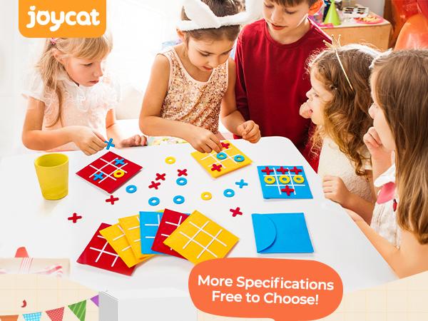 JoyCat Tic Tac Toe Strategic Board Game, Mini Board Game Toy, Fun Indoor Game Night Activity, Birthday Christmas Party Favors, Goody Bag, Gifts for Students JoyCat Tic Tac Toe Strategic Board Game, Mini Board Game Toy, Fun Indoor Game Night Activity, Birthday Christmas Party Favors, Goody Bag, Gifts for Students