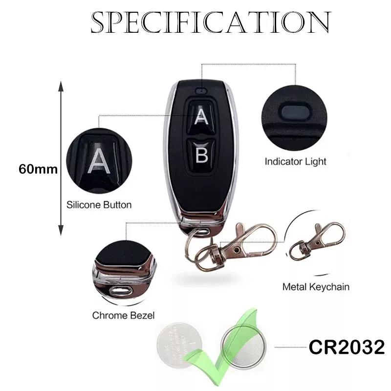 Universal 433Mhz Remote Control Wireless Switch DC 9V 12V 24V 72V 30A Remote Relay