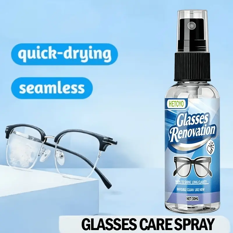 Eyeglasses lens care spray, decontamination portable home travel is suitable.
