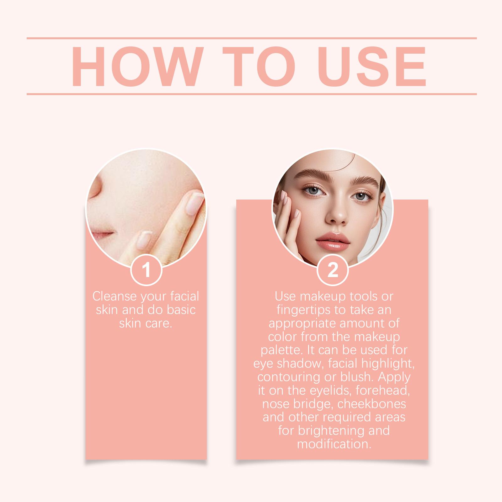 AMZ Multi-Functional Makeup Palette, Face Time Palette, Includes Eyeshadow,  Blush, Highlighter & Bronzer, Portable for Daily Use, Ideal Gift for Festivals/Christmas/Valentine’s, Suitable for Makeup Artists, Daily Makeup Users & Stage Makeup