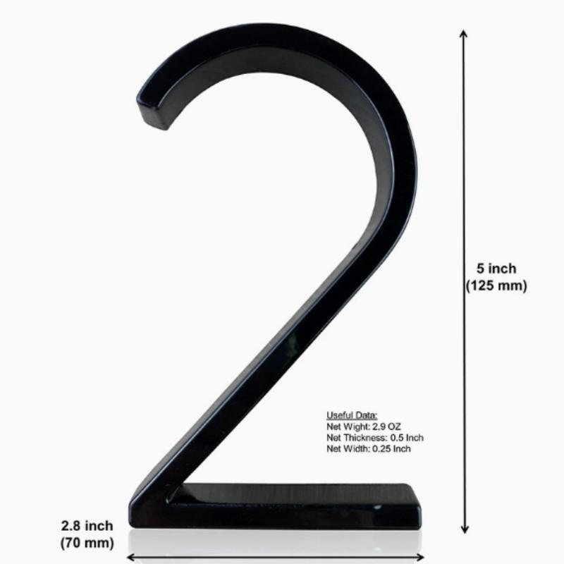 Relief Doorplate, Zinc Alloy Material, Metal Address Sign, Outdoor Door Number Plate 0-9, Durable and Stylish Home Accessory