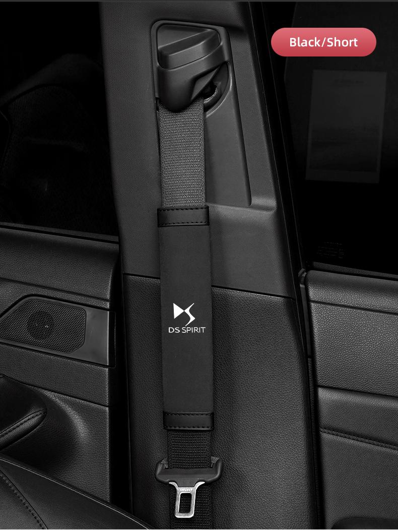 2Pcs Car Seat Belt Safety Shoulder Covers Car Accessories For DS SPIRIT DS3 DS4 DS4S DS5 5LS DS6 DS7 DS9 WILD RUBIS E-Tense DIVINEDS