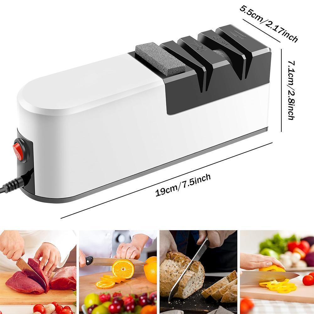 Electric Knife Sharpener USB 4-Stage Automatic Knife Sharpening Tool for Kitchen Knives, Fast Blade Repair & Polishing for Home & Professional Use#fathersdaygift Electric Knife Sharpener USB 4-Stage Automatic Knife Sharpening Tool for Kitchen Knives, Fast Blade Repair & Polishing for Home & Professional Use#fathersdaygift