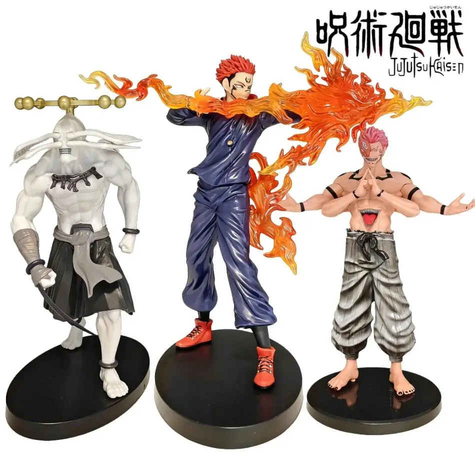 22cm Anime Jujutsu Kaisen Peripheral PVC Statue - Itadori Yuji & Ryomen Sukuna Action Model, Science-Infused House Decoration, 18-21 cm Size Option, 12 Years Above Children Development Collection Toy Gift