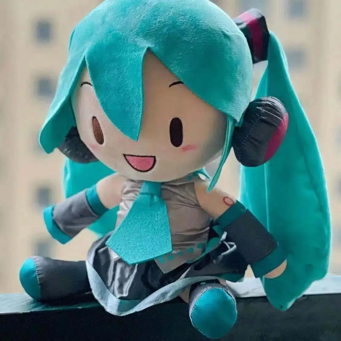 2026 new Hatsune Miku Plush Doll Anime Plush Classic Deep Sea Hatsune Miku Doll Cute Fufu Child Toy Cartoon Girl Pillow Ornaments
