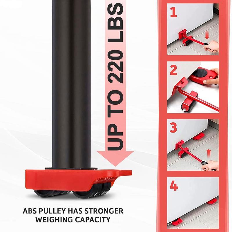 Furniture Mover with Wheels & Furniture Lifter Set,600 Lbs Capacity for Moving Heavy Furniture,360 °   Rotation Wheels Furniture Dolly,Sofa,Refrigerator,Cabinet peel and stick flooring.
