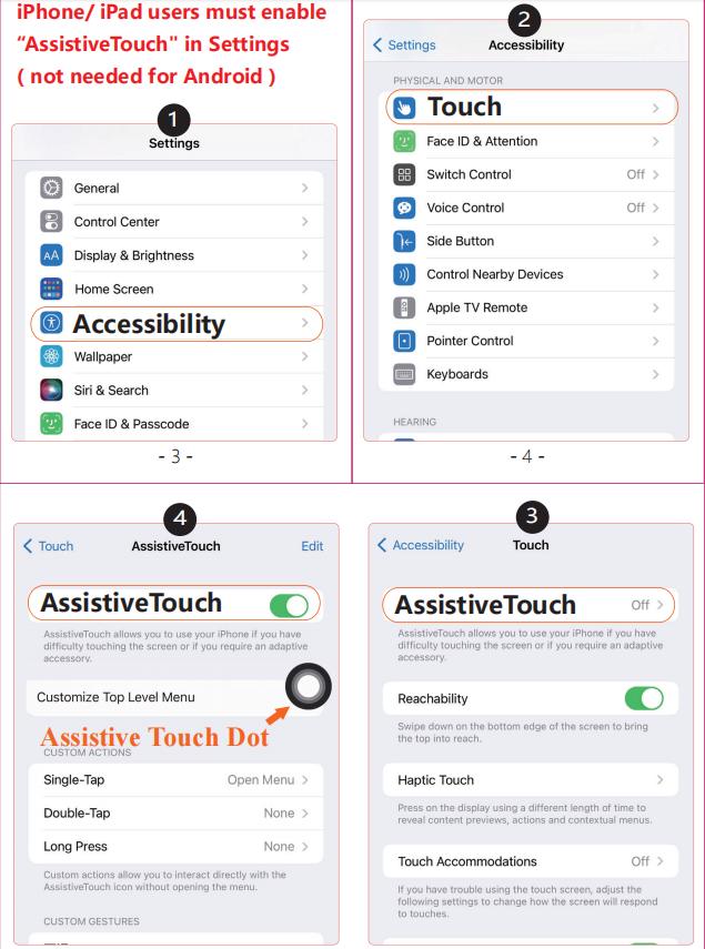 Wireless Page Turner Scrolling Button Ring Fingertip Bluetooth Remote Control with Charging Case for Phone, Ring for iPhone, iPad, Android,