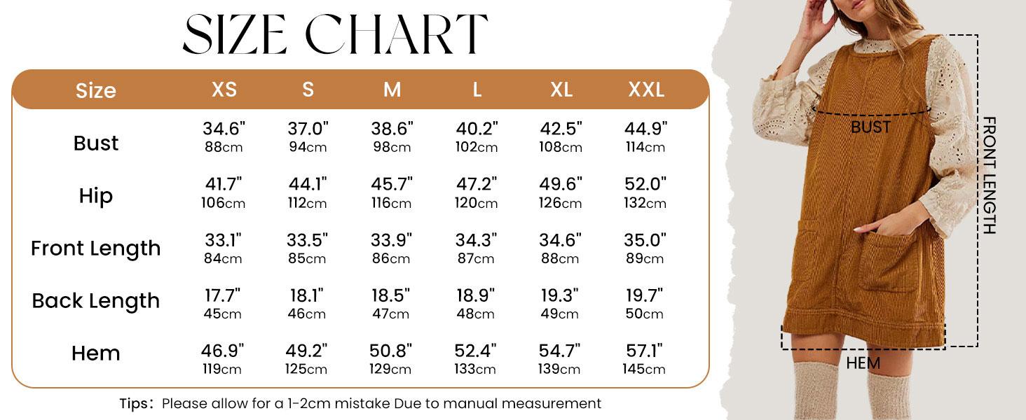 Ommig Women's Corduroy Overall Dress Round Neck A Line Skirtall Jumper Mini Dress Pinafore with Pockets ValentinesDay Outfit Ommig Women's Corduroy Overall Dress Round Neck A Line Skirtall Jumper Mini Dress Pinafore with Pockets ValentinesDay Outfit