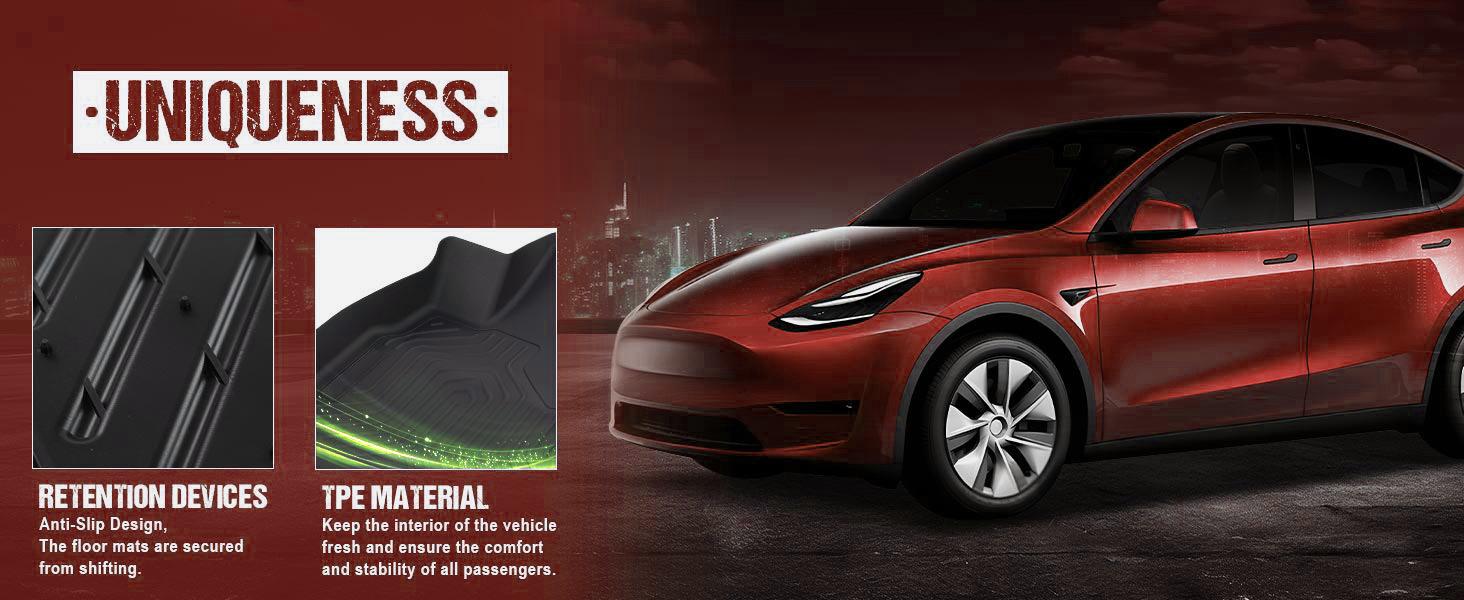 TPE Floor Mats Fits 2019-2024 Dodge Ram 1500 Crew Cab (NOT Classic Models) w/o Storage Floor,All Weather 3D TPE Material,Waterproof Non-slip Durable Floor Mats Upgraded Version