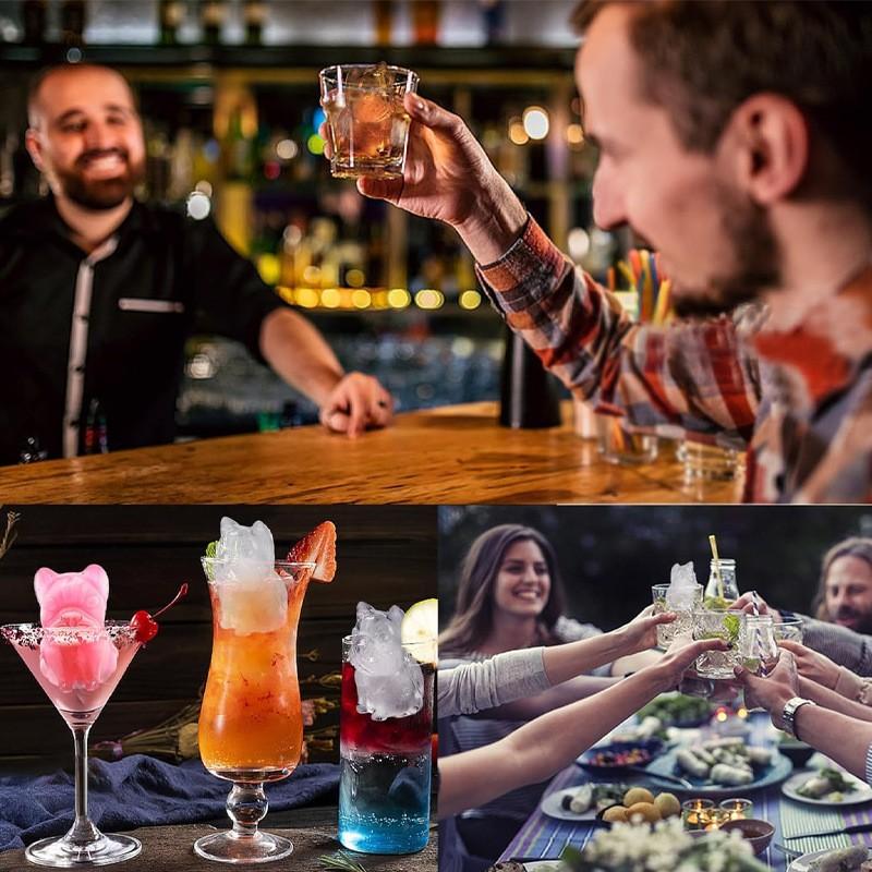 Silicone Ice Cube Tray Large Ice Blocks Whiskey Ice Balls DIY Food Grade High Capacity Ice Mold, Perfect for Home Use