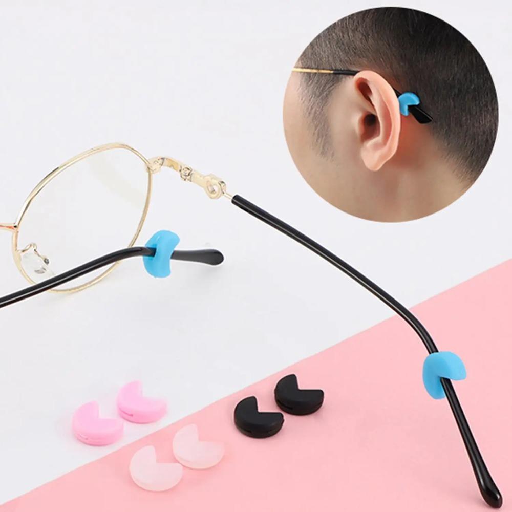 5pairs Ear hooks to prevent glasses from falling off, anti-slip eyewear accessories, ear hooks, sports glasses, temple stoppers, glasses hooks, anti-slip sleeves, temple sleeves, frame stabilizers, ear hooks, eyewear accessories