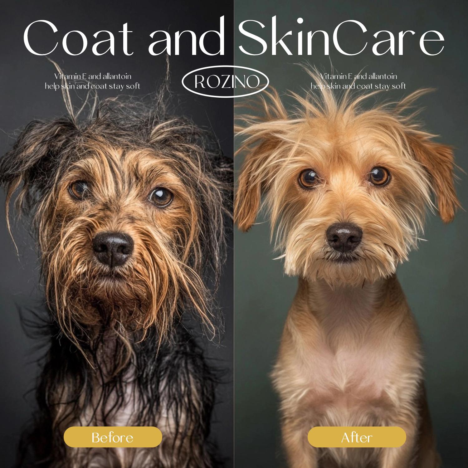 ROZINO Pet Hair Smooth Spray - Plant Keratin - Infused Care for Your Furry Friend