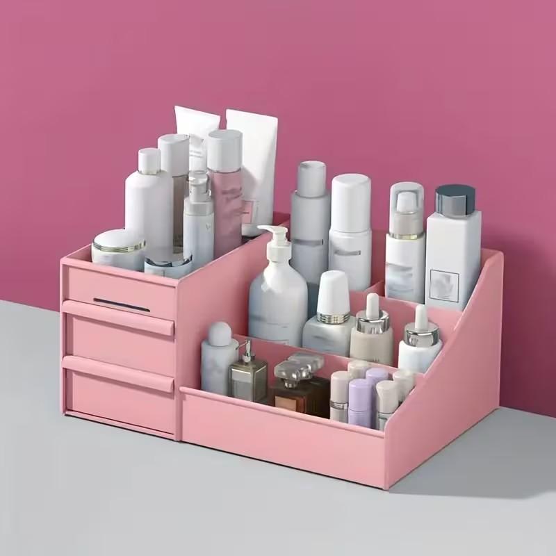 Drawer Organizer Box, Space-Saving Storage Container, Ideal for Cosmetics, Office Supplies, Lightweight and Durable, Perfect for Bedroom Desk