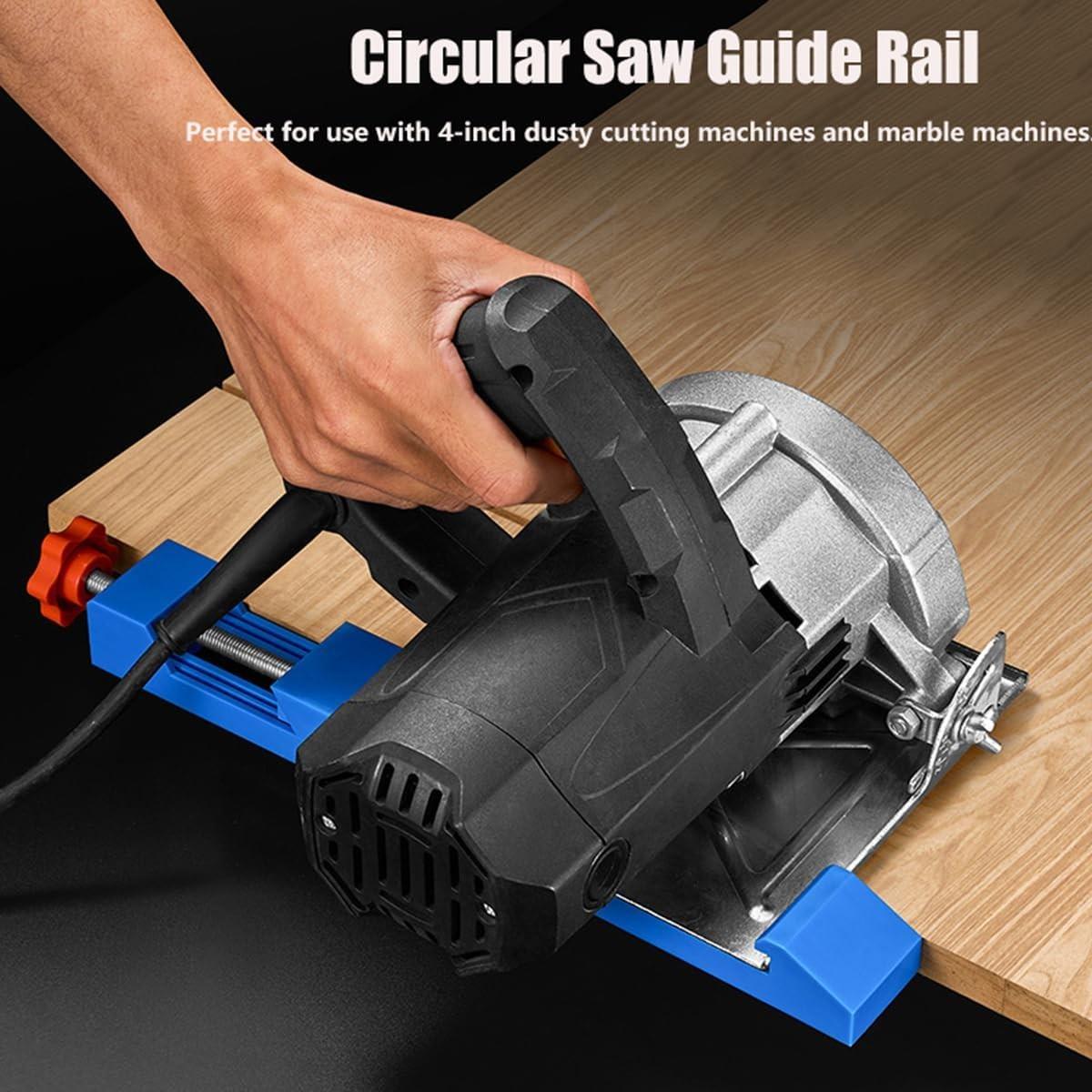 Adjustable Cutting Machine Base + Three Saw Blades, Precision Wood Cutting Guide, New Electric Circular Saw Milling Clamp