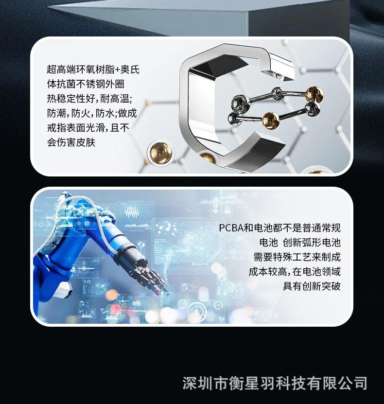 V1 diamond-encrusted smart ring titanium steel ring for men and women, personalized wedding ring accessory, Bluetooth, waterproof, pedometer, sleep and heart rate monitor