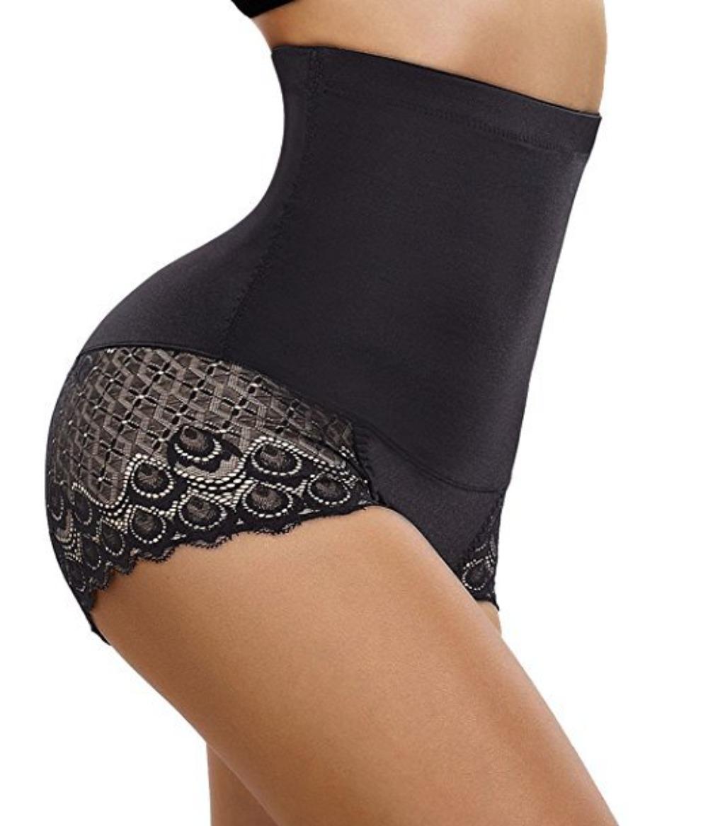 Women Tummy Control Shapewear Panties High Waist Body Shaper Underwear Lace Shaping Girdle Briefs