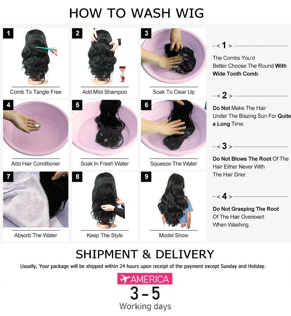 Bling Hair Body Wave 13x4 HD Transparent Lace Frontal Wig For Black Women Pre Plucked 100% Brazilian Real Hair Wig Nature Color