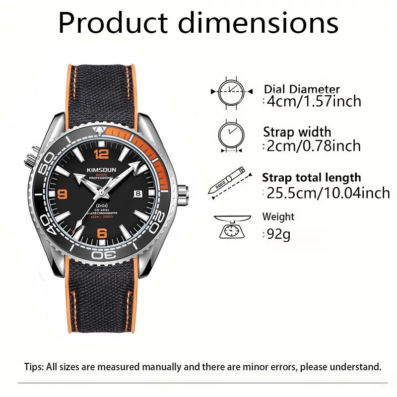 Men's Fashion Sport Quartz Watch, Luminous Dial Calendar, Casual Round Dial Analog Watch, Analog Quartz Watches, Perfect Gift for Birthday, All Seasons Wearable detail 8