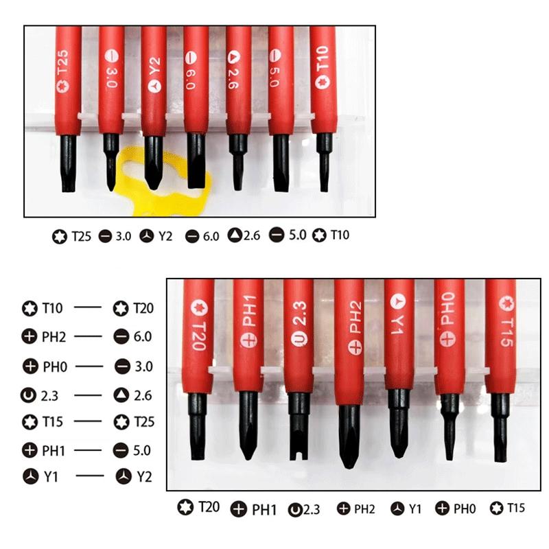 8 Piece Screwdriver Tool Set, Multi-Functional Home Furniture Repair Kit, Cr-V Interchangeable DIY Tools, Replaceable Screwdriver Bits, Precision Screwdriver, Easy Storage