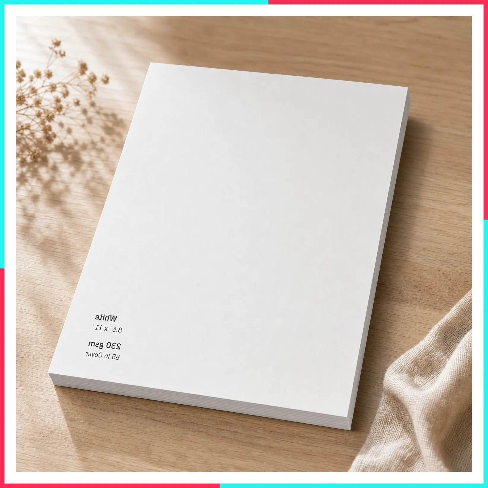 85lb White Cardstock, Thick Heavy Card Stock Printer Paper - 24 Pieces