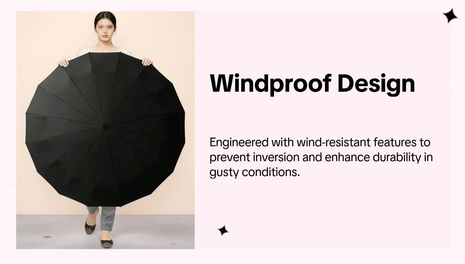 Automatic Folding Umbrella, Portable Pocket Umbrella for Rainy & Sunny Days, UV Protection Windproof Design, Wind Resistant Umbrella for Men Women