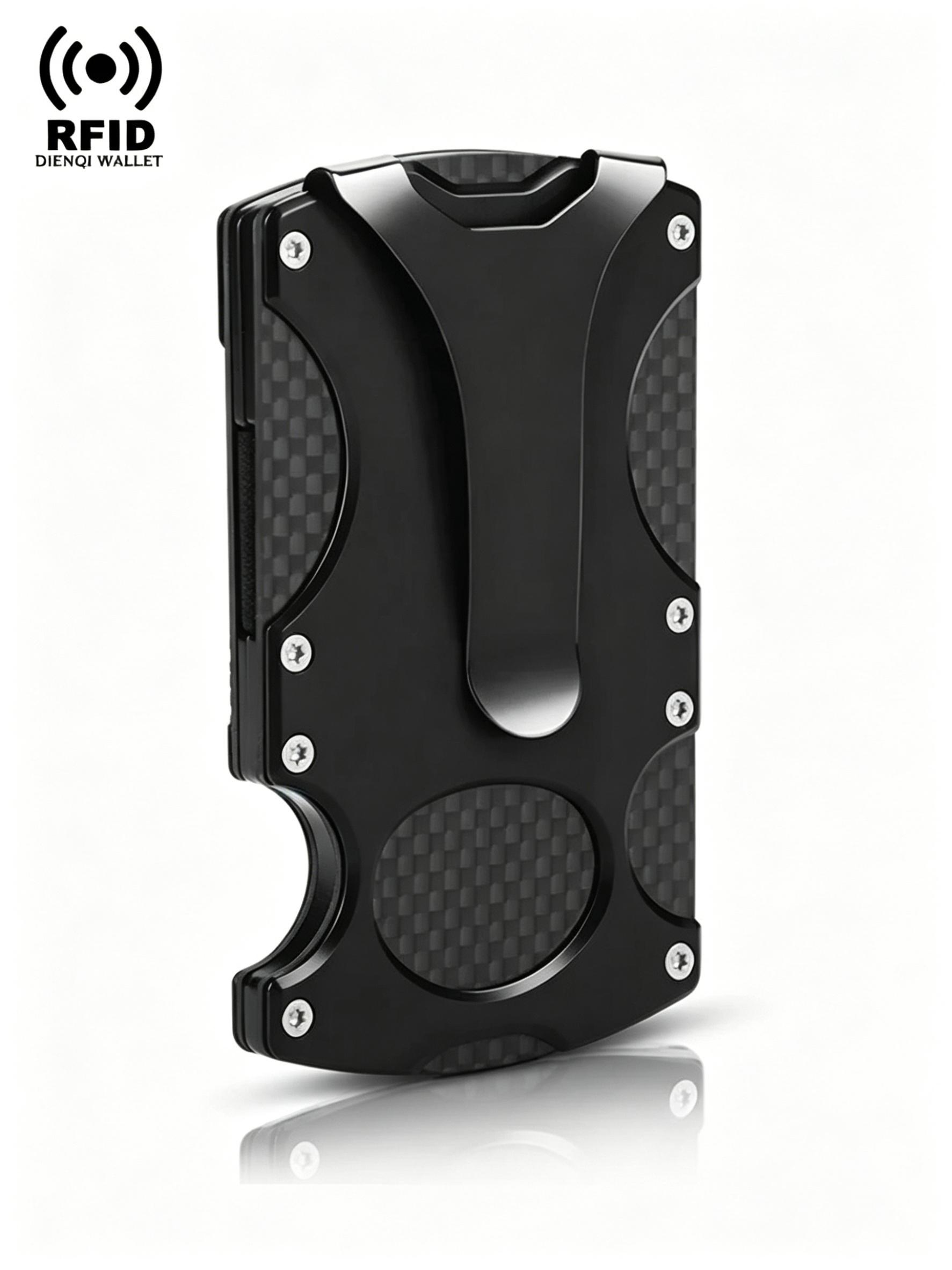 Minimalist RFID Blocking Wallet, Aluminum Credit Card Holder, Anti-Theft Business Card Clips, Daily Use for Men and Women