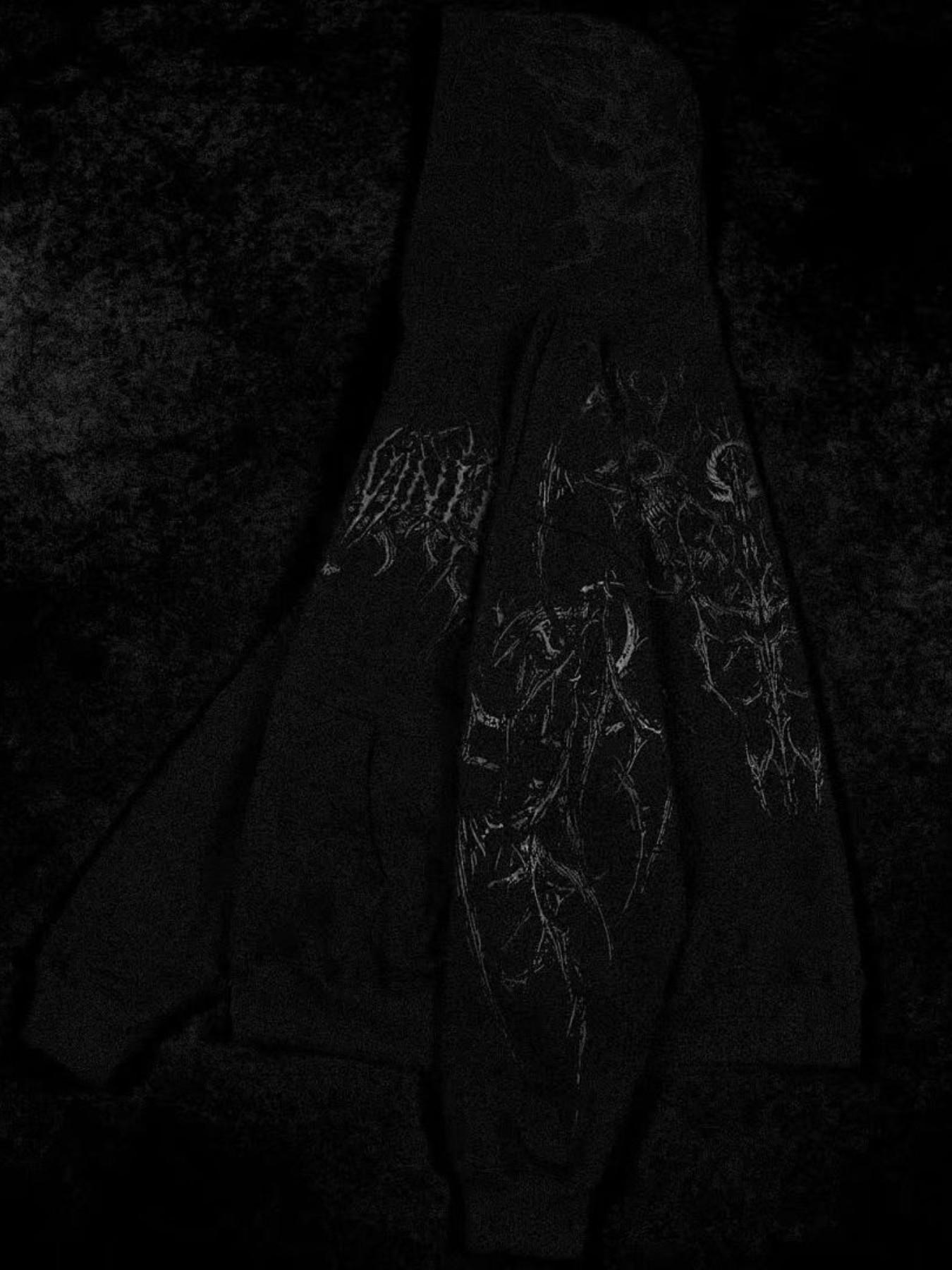 Gothic Demon Skull Print Oversized Hoodie | Y2K Grunge Streetwear Sweatshirt | Dark Aesthetic Hoodie for Men