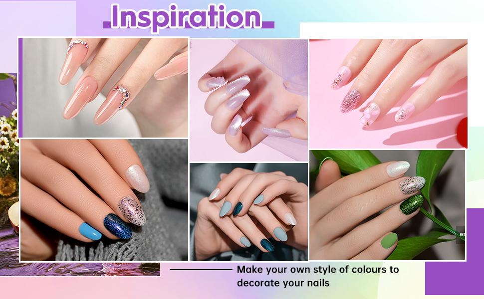 JEWHITENY  27 Colors Gel Nail Polish Kit 14 Colors Poly Gel Nail Kit With U V Light Suitable for all year round, diy nail art at home, gifts for women