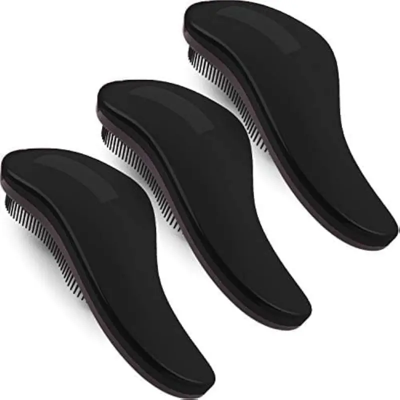 3-piece set of hair-smoothing combs, natural hair-smoothing combs, smooth and tangle-free, suitable for all ages, can be used both wet and dry, suitable for curly hair (single black comb, 7.4 inches): Beauty and personal care