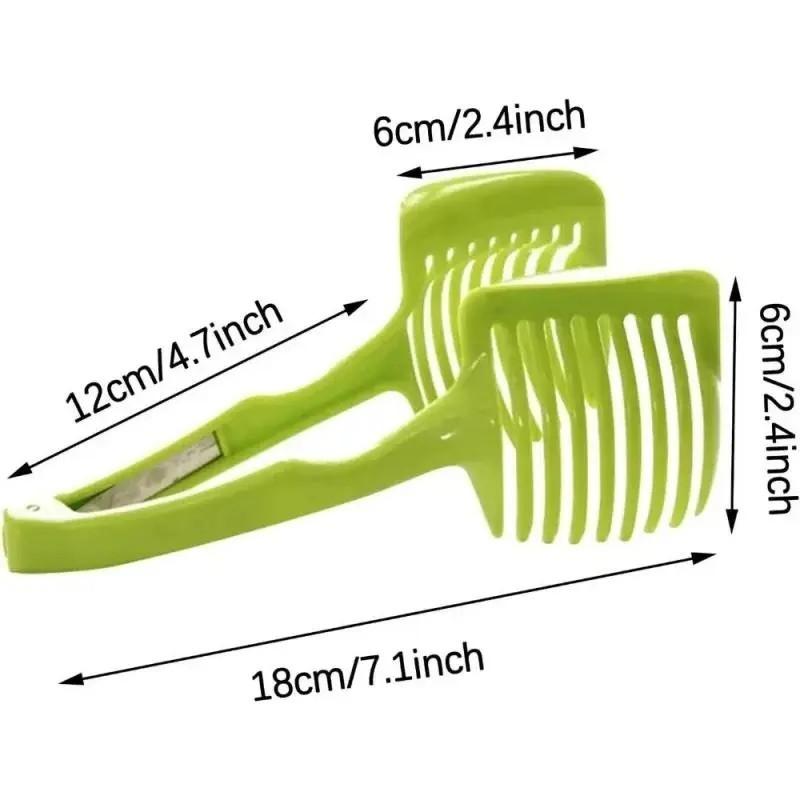 Lemon Tomato Slicer, Multi-Function Divider with Handle, Home Use Lemon Tomato Potato Slicer, Can Clamp Baozi Steamed Bread, Fruit Vegetable Slicer