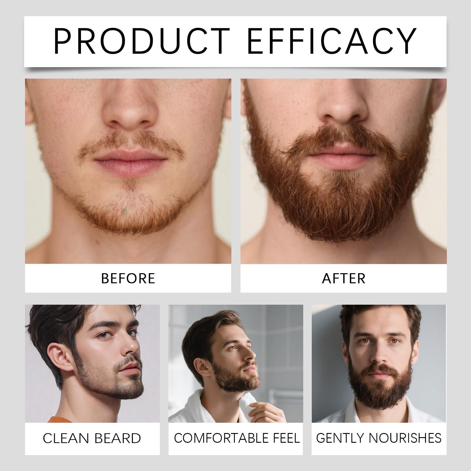 East Moon Men's Beard Care Balm, Refreshing and Moisturizing, Non-Greasy, Easy to Apply, Soft Touch, Gentle Nourishment