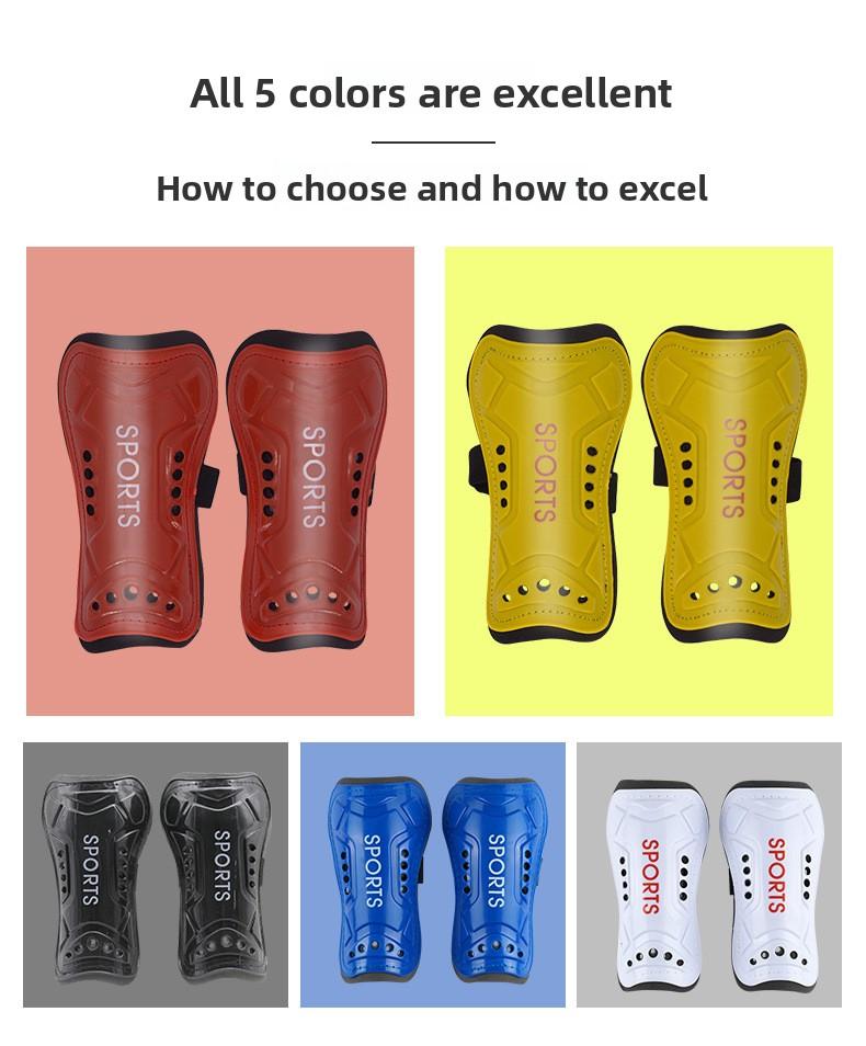 Football shin guards, thickened multi-hole foot guards, sports calf socks with straps, football equipment