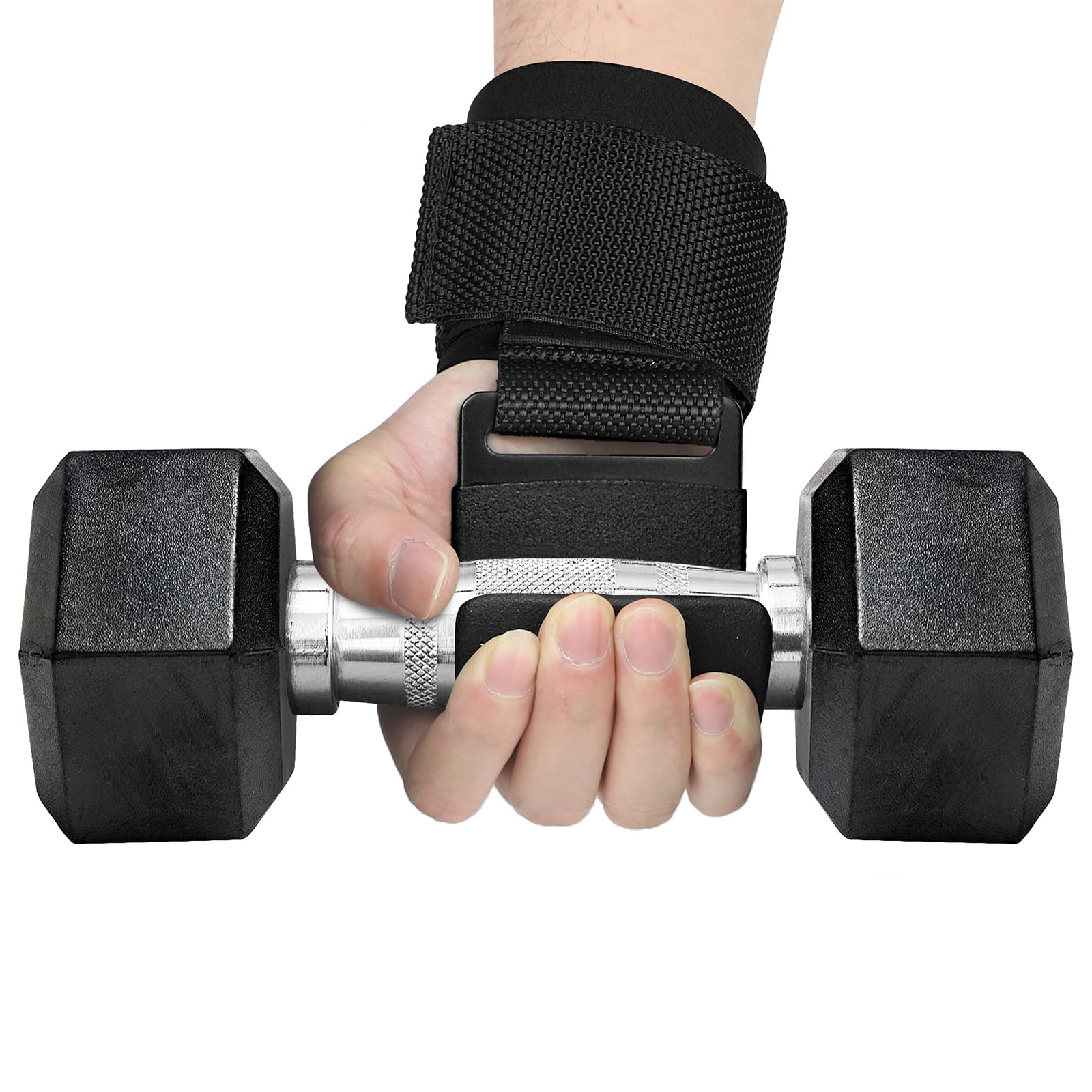 Heavy‑Duty Weight Lifting Hooks & Wrist Straps – Grip Support for Deadlifts, Pull‑Ups, Shrugs – Gym Essential for Men & Women Heavy‑Duty Weight Lifting Hooks & Wrist Straps – Grip Support for Deadlifts, Pull‑Ups, Shrugs – Gym Essential for Men & Women