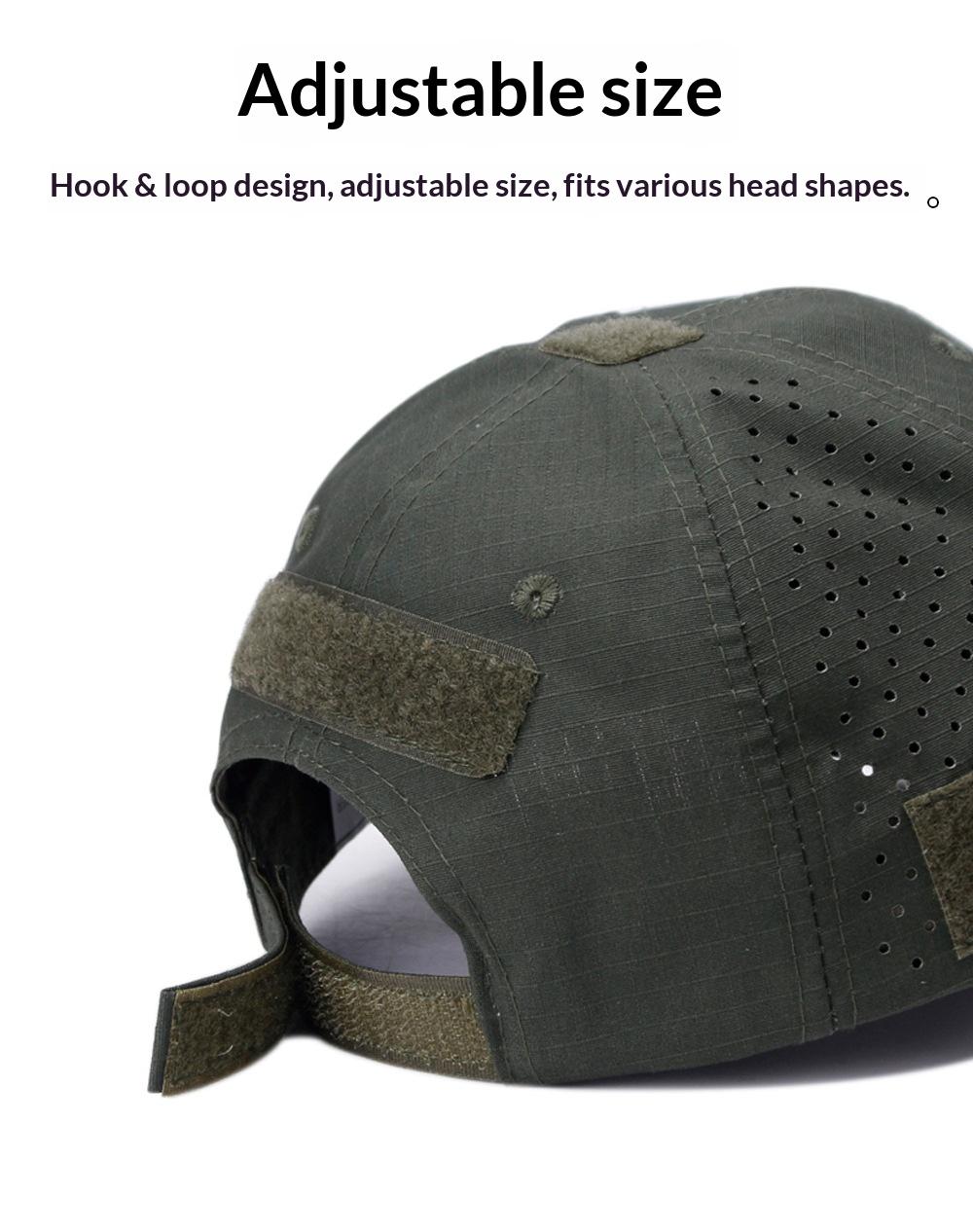 Men's Camouflage Baseball Cap, Breathable Tactical Sun Hat, Military Training Duckbill Hat, Sports Casual Outdoor Wear, Camouflage Snapback Hat, Sports Outdoor Hats
