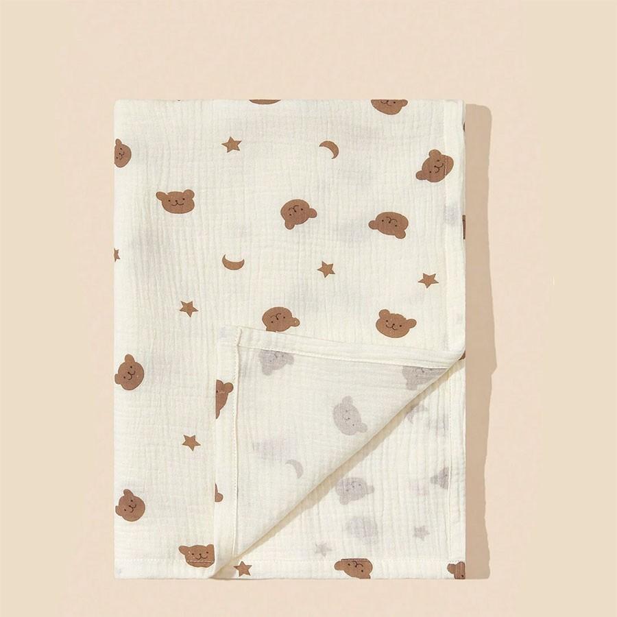 Baby Stroller Sunshade Cover, Cute Cartoon Print, Breathable Mesh, UV Protection, Windproof, Mosquito Repellent, Multi-Scene Use