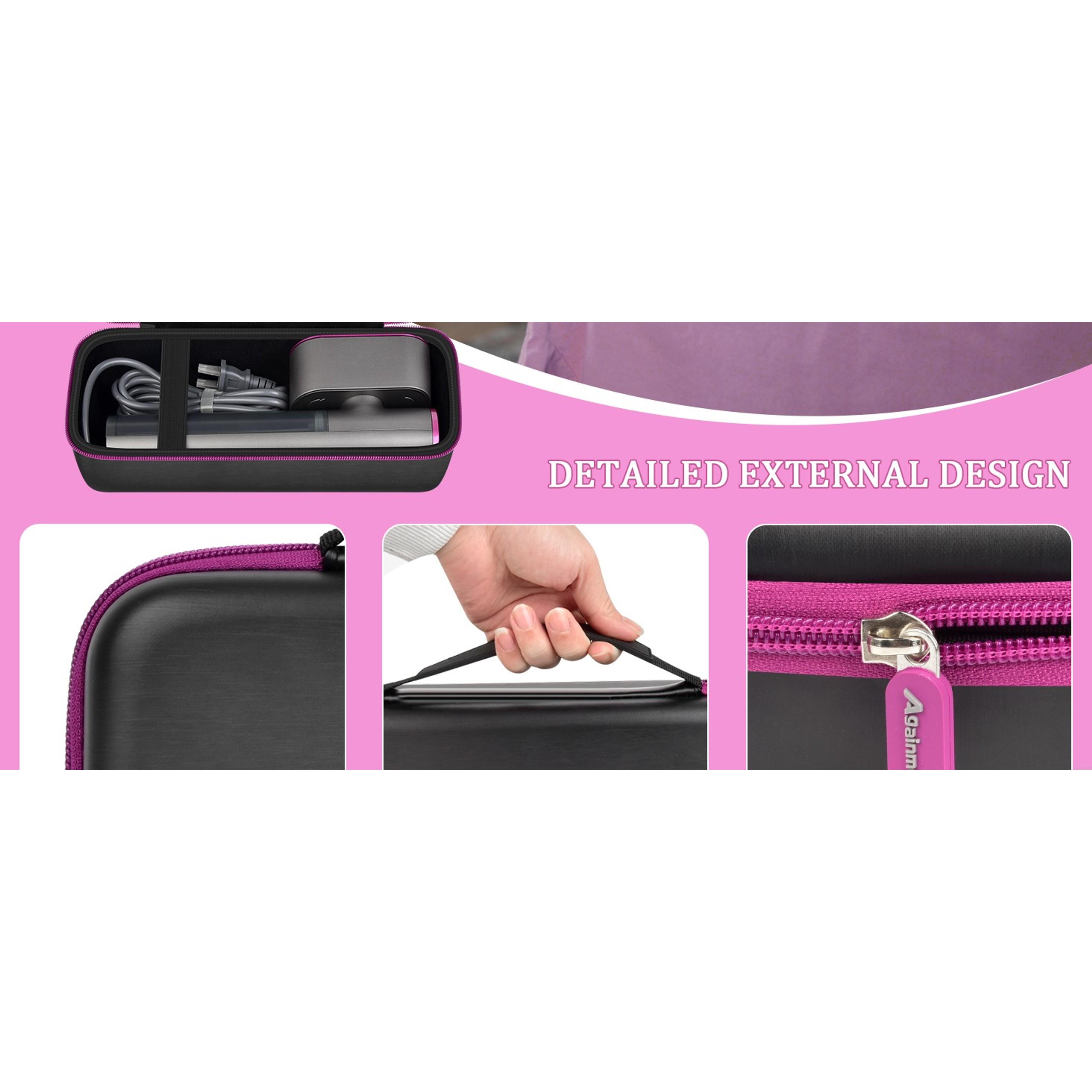 Steamer Carrying Case for Portable Handheld Irons, Storage Bag Organizer with Mesh Pocket for Accessories, Black (Box Only)