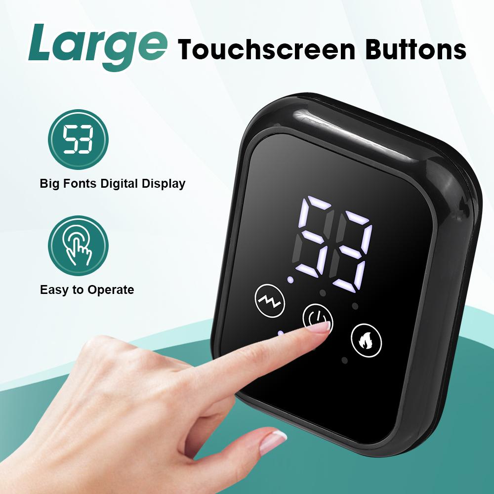 3 Vibration Modes Heating Shoulder Support, Healthcare, 2500mah Rechargeable, Portable, Extended Strap, Touch Screen Timer, Left Right Universal, Christmas Gift