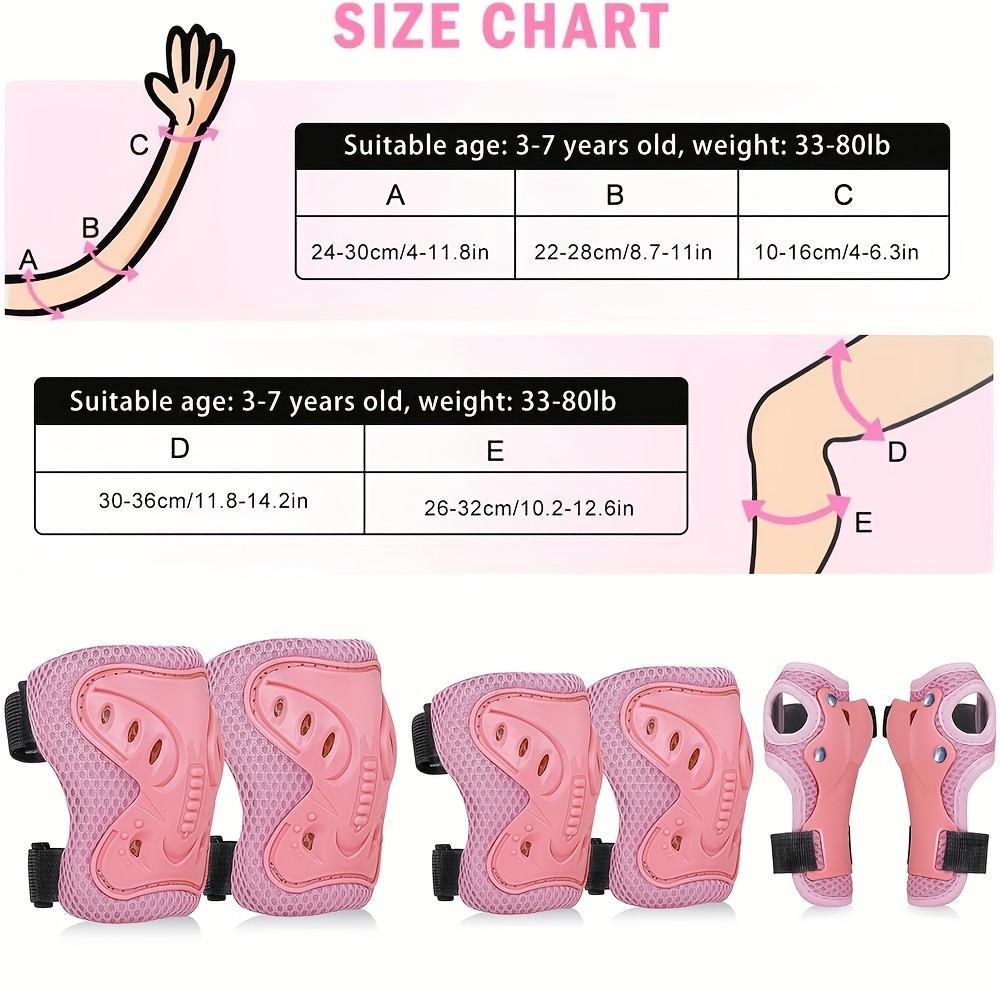 Lightweight Breathable Protective Gear Set, Knee Elbow Wrist Guards, Adjustable Velcro Design, Outdoor Safety Equipment