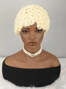 Short Fairy Hairpiece, Curly Synthetic Hair, Natural Wavy Layered Design, High-Quality Fairy Hair Accessory, Perfect for Styling