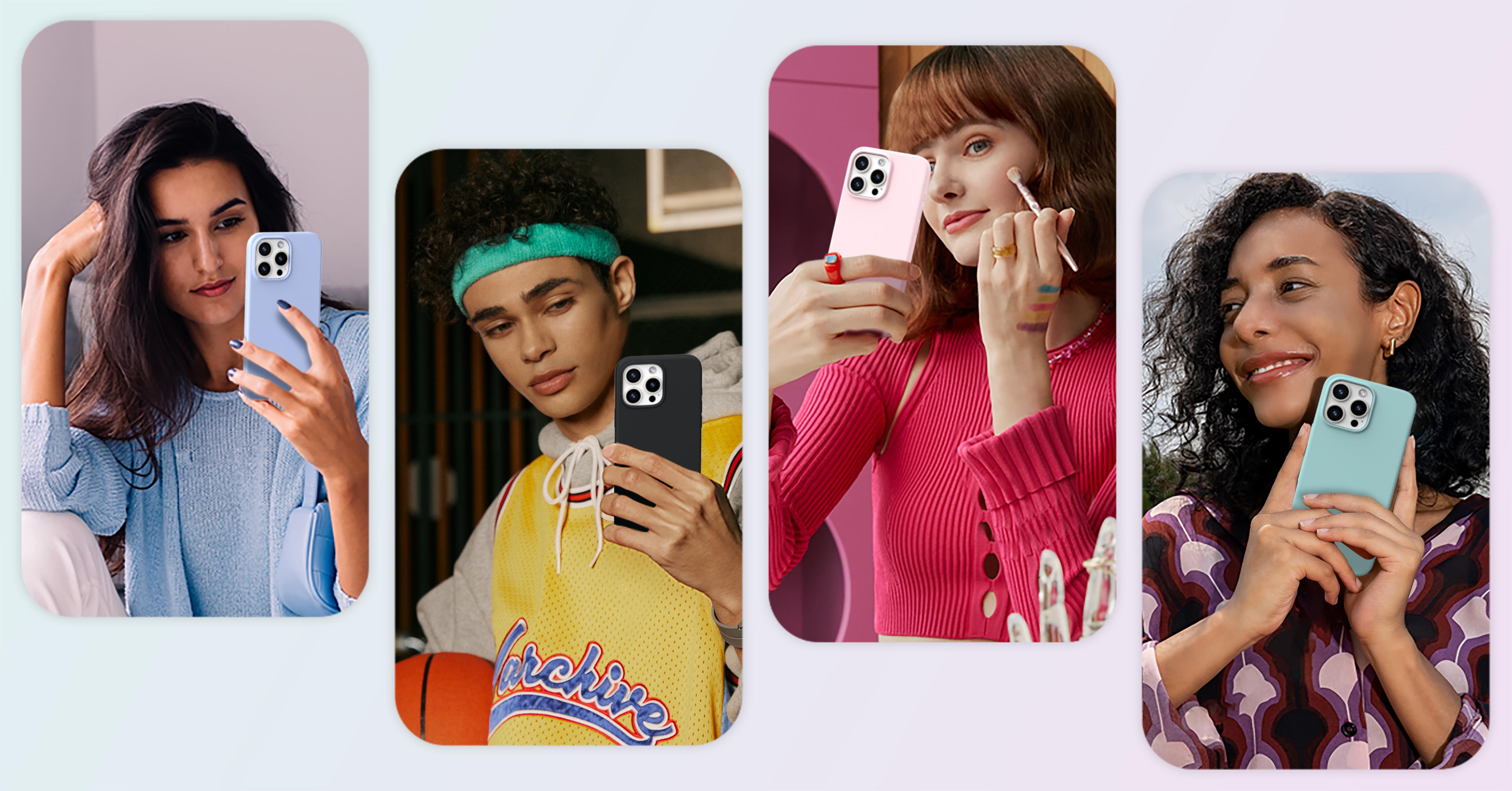 ORNARTO Silicone Case for iPhone 17 16 15 14 13 12 Series, Full-Body Protection for Smartphones, Silky-Soft Touch Cellphone Casing, Shockproof Cover