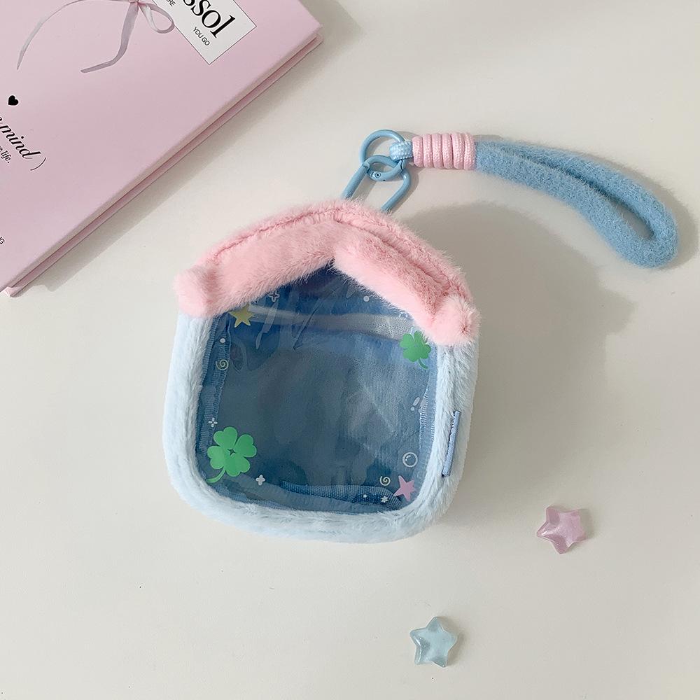 Cartoon Plush Doll Bag, Student Toy House Storage Bag, Anime Figure Cotton Doll Display Hanging Bag, Pain Bag for Collectors