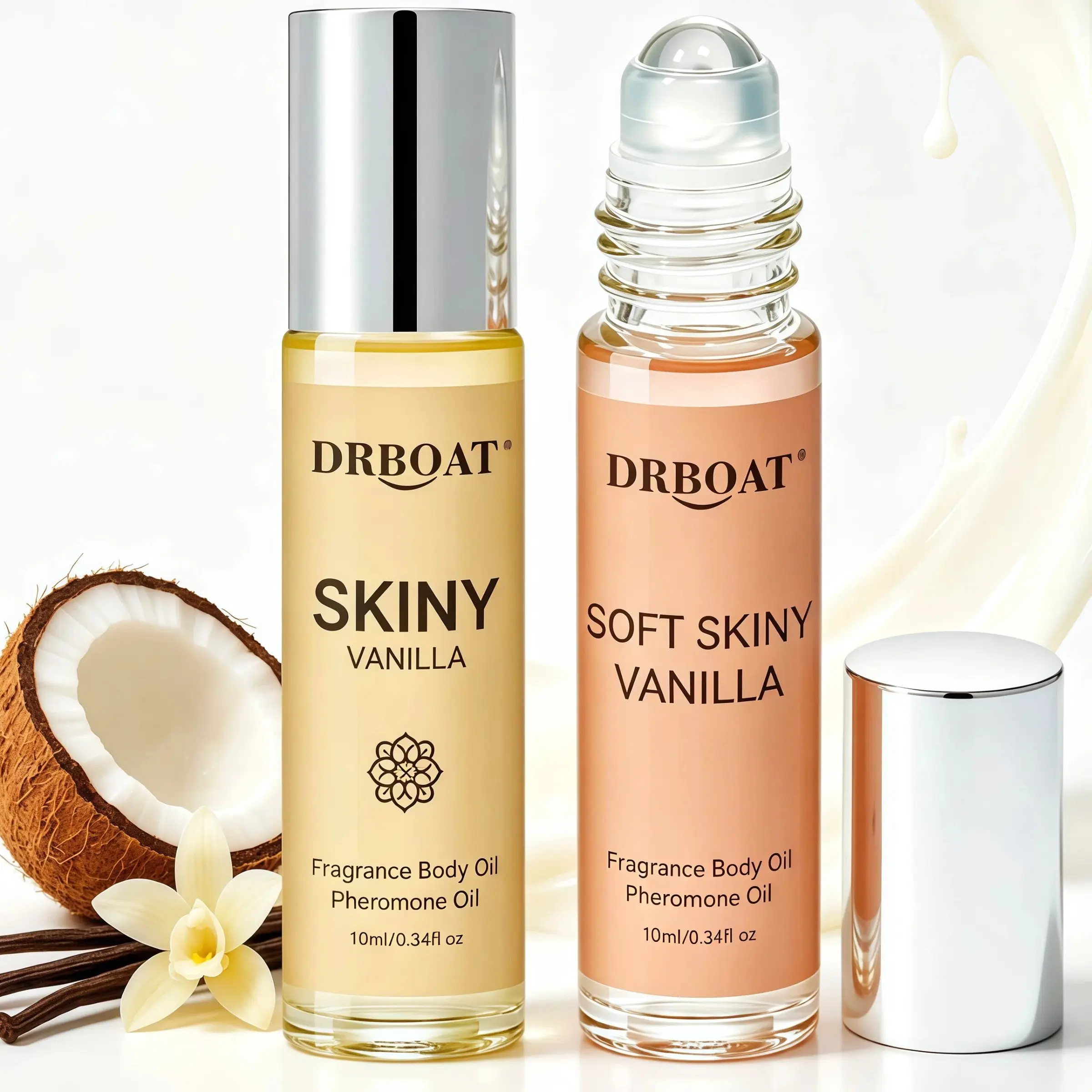 Vanilla Freshness Pheromone Oil Set - 10ML Roll-On Perfume Oil, Gourmand Vanilla Perfume, Vanilla and Milky Notes, Eau De Toilette, Body Oil, Daily Use, Travel Friendly