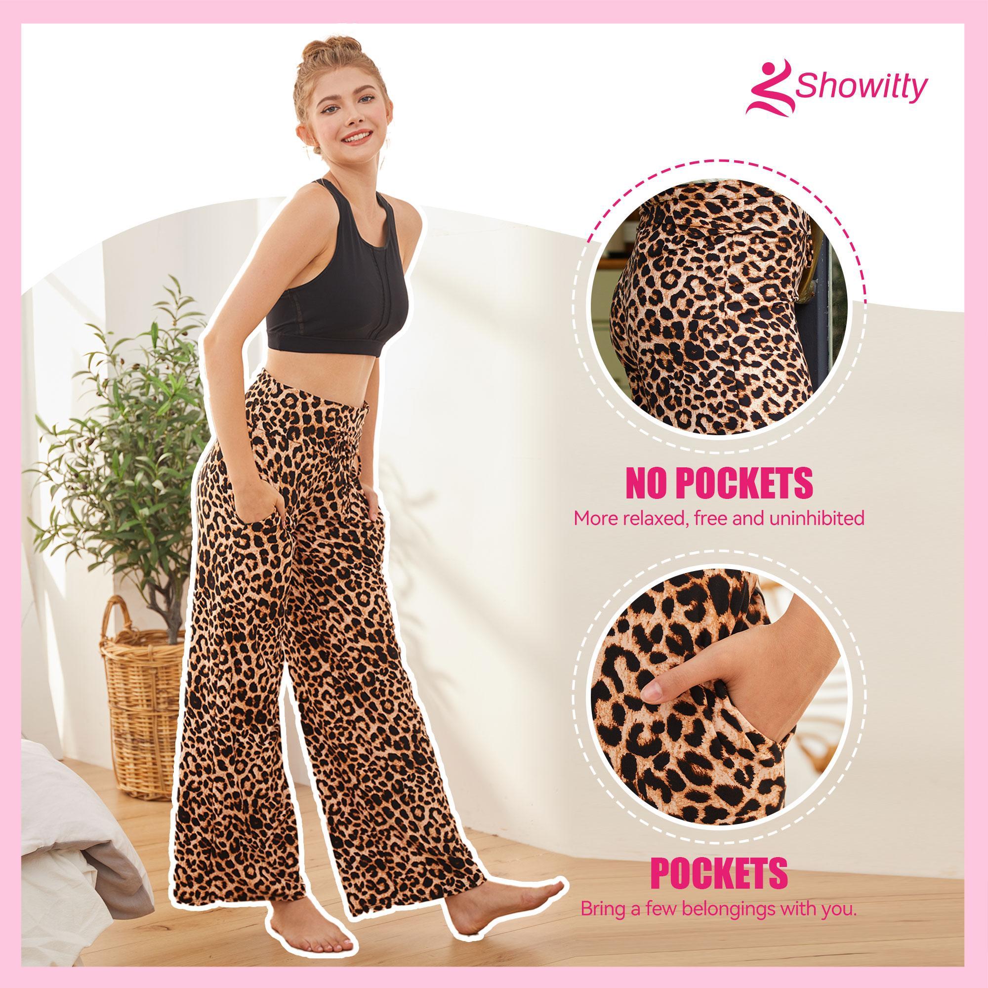 SHOWITTY Women's Plus Size 3-Pack Pajama Pants - Soft, Comfy Basic Lady Loungewear, High Waist Loose Wide Leg Nightwear for Yoga, Pajama Set,clothes for back to school,first day of school outfits