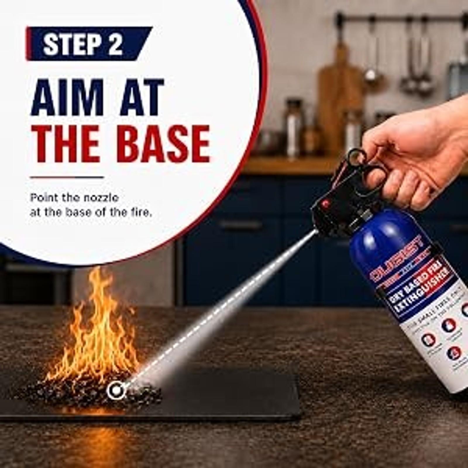 Portable Dry Chemical Fire Extinguisher for Home & Vehicle - Grease & Electrical Fire Extinguisher for Kitchen, Car, Easy for All Ages to Use (2-Pack, 1.32lb Each) Portable Dry Chemical Fire Extinguisher for Home & Vehicle - Grease & Electrical Fire Extinguisher for Kitchen, Car, Easy for All Ages to Use (2-Pack, 1.32lb Each)
